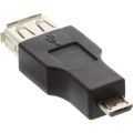 InLine Micro-USB OTG adapter, Micro-B male to USB A female