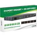 InLine PoE+ Gigabit Network Switch 24 Port, 1GBit/s, 2x SFP, 48,26cm