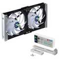 Titan TTC-SC20(C)+ Dual Fridge Fan 140x25mm IP55, Timer Mode, with Integrated Re