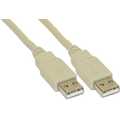 InLine USB 2.0 kabel,  beige, AM/AM, 2m