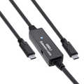 InLine USB 3.2 Gen.1 active cable, USB-C plug to USB-C plug, black, 15m