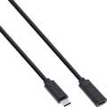 USB 3.2 Cable, Type C male/female, black, 1m
