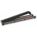 Patchpanel STP 24xRJ45 Cat.6A/Class EA, 19inch 1U, RAL9005 black