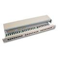 Patch Panel, Cat.5e 24-port, STP, 1U, RAL7035