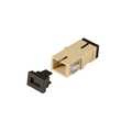 FO adapter SC Simplex  Multimode voor snapin, Beige