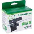 InLine® 5MP webcam, USB-C, autofocus, Windows Hello, privacy shutter