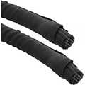 Self Closing Sleeving, black, 25mm diameter, 1m