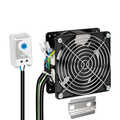 Complete built-in fan set for wall-mounted housing  incl. Thermostat and connection cables