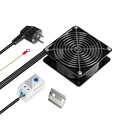 Complete built-in fan set for wall-mounted housing  incl. Thermostat and connection cables