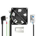 Complete built-in fan set for wall-mounted housing  incl. Thermostat and connection cables
