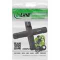 InLine Mains coupler, IP68, 3-pin, 4-way, M20, black