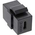 InLine USB 3.1 Snap-In module, USB-C F/F, black housing
