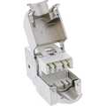 8 stuks Pack InLine Keystone RJ45 jack, shielded, Cat.6A, white