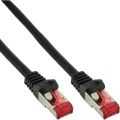 InLine Patch cable S/FTP (PiMf), Cat.6, halogeenvrij, zwart, 0.3m