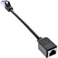 Aanbieding Patch cord extension, S/FTP (PiMf), Cat.6A, black, 0,2m