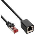 Patch Cable Extension S/FTP PiMF Cat.6 250MHz copper halogen free black 1m