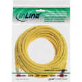 InLine Patch cable, S/FTP (PiMf), Cat.6, halogen-free, copper, yellow, 15m