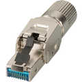 RJ45 Premium plug STP, Cat.6A/ClassEA, Field-plug, full metal