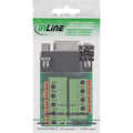 InLine Terminal block D-Sub 9 socket, spring clamp, screw lock