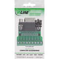 InLine Terminal block D-Sub 9 socket, screw terminal, screw fuse