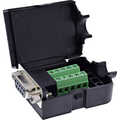 InLine D-Sub 9 breakout terminal block, socket, screw terminal