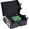 InLine D-Sub 9 breakout terminal block, plug, screw terminal