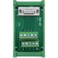 InLine D-Sub 9 terminal block, socket, screw terminal, top-hat rail