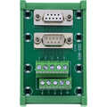 InLine D-Sub 9 terminal block, socket/plug, screw terminal, top-hat rail
