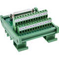 InLine D-Sub 25 terminal block, socket, screw terminal, for top-hat rail