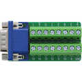 InLine Terminal block, VGA (HD15), plug, 2-row, screw terminal