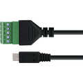 InLine Micro USB plug to terminal block, 5-pin, with cable
