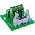 InLine IDC 10 socket to terminal block, 5-pin, on circuit board