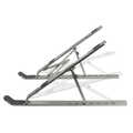 Notebook stand, foldable, aluminum, silver