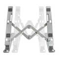Notebook stand, foldable, aluminum, silver