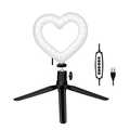 Heart shaped LED tripod with lighting control, RGB