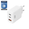 ACT USB-C/USB-A lader 65W 3-poorts met Power Delivery PPS, QuickCharge en GanFast