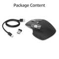 ACT Draadloze bluetooth muis met USB ontvanger zwart