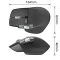 ACT Draadloze bluetooth muis met USB ontvanger zwart