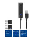 Van USB-A naar 3,5mm jack 0.5 meter External Sound Card