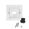 HDMI wall plate with coupler HDMI Female/Female, 1-port, white