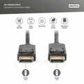 DisplayPort Connection Cable, Type DP M/M, 2.0m, w/interlock, UHD 4K, DP 1.2, bl