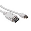 Verloopkabel MiniDisplayPort male - DisplayPort male  3m