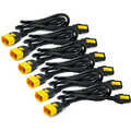 6 stuks APC AP8704S-WW electriciteitssnoer Zwart 1,2 m C13 stekker C14 stekker