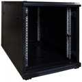 12U mini serverkast met glazen deur 600x600x720mm (BxDxH)