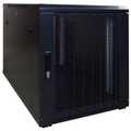 12U mini serverkast met geperforeerde deur 600x600x720mm (BxDxH)