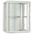 15U witte wandkast met glazen deur 600x450x770mm (BxDxH)