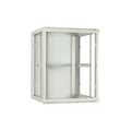 12U witte wandkast met glazen deur 600x600x635mm (BxDxH)