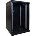 18U, 19Inch serverkast, glazen deur (BxDxH) 600x600x916mm