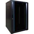 18U, 19Inch serverkast, glazen deur (BxDxH) 600x600x916mm