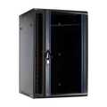 27U wandkast met glazen deur 600x600x1400mm (BxDxH)